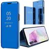 Protective Case - Samsung - Galaxy A35 5G - Blue - Mirror Chrome Effect - Shockproof