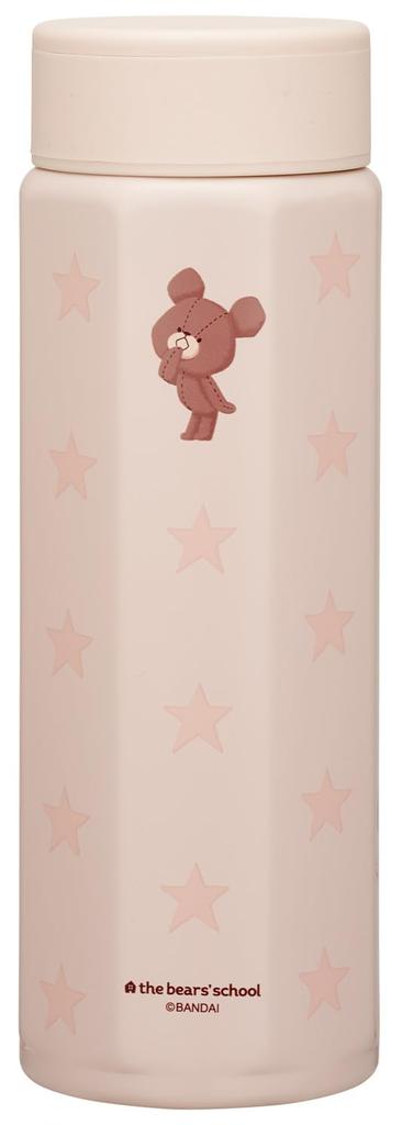 Skater Stainless Steel Mug Bottle 500ml Easy To Hold Octagonal Shape Thermal Insulation Water Bottle The School Cocoa Bears' STO5-A