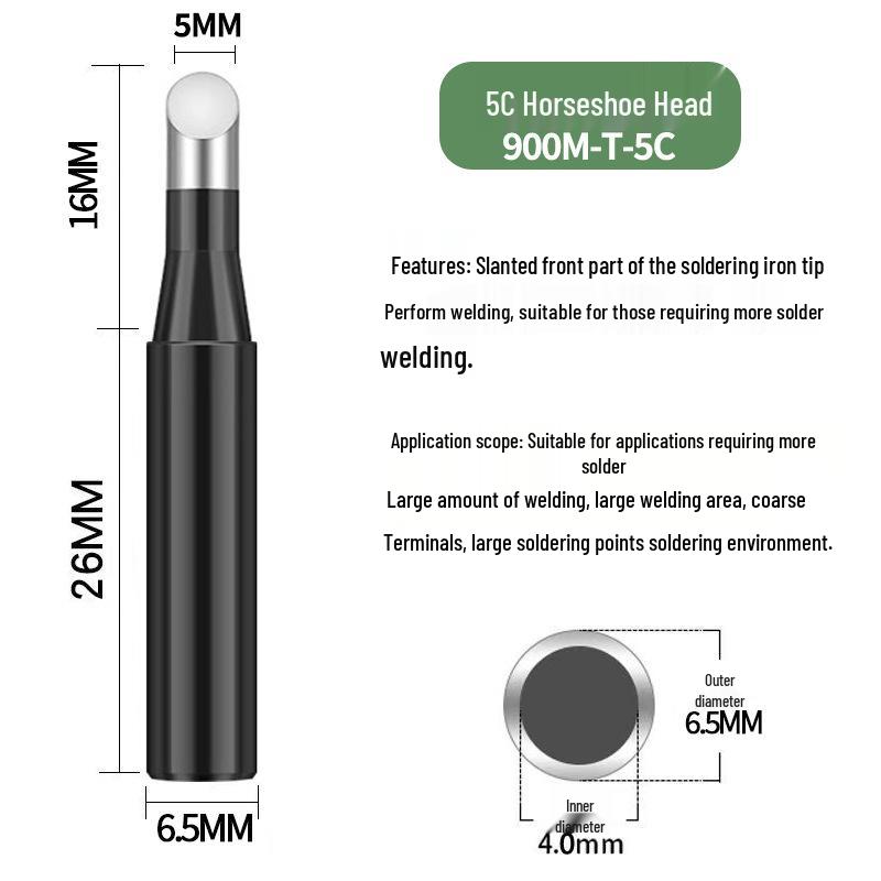 Black King Kong 936 Soldering Iron Tip - Constant Temperature, Internal Heating, Electric Soldering Station Tip.