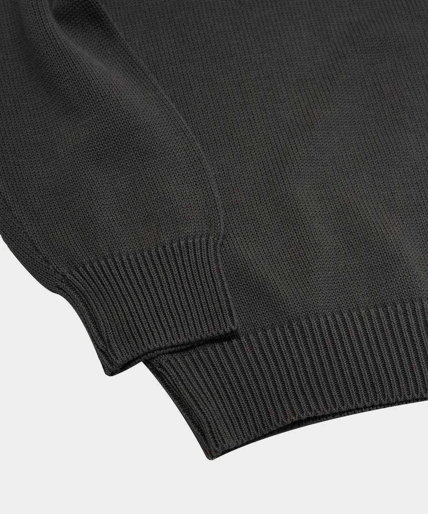 BIRBANTE Garment-Dyed Washable Round Knit - Charcoal