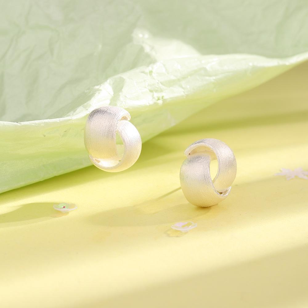 Серьги-гвоздики крестики из стерлингового серебра 925 пробы, матовые, шлифованные, для женщин, минималистичные, тонкие ювелирные изделия, ретро, переплетающийся дизайн