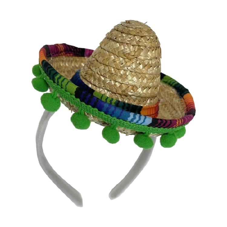 Washing Face Headbands Weaving Sombrero Hat Shape Headband Woman Spa Makeup Hairband Makeup Taking Photos Headpiece