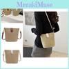 Fashionable Brown Straw Crossbody Bag For Women 2024 Trendy Street Style
