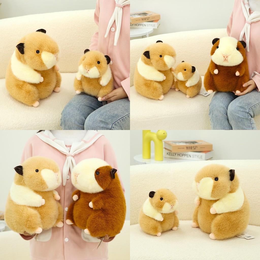 Plush Guinea Pig Toy Sitting Cavy Doll Stuffed Animal Cartoon Home Decor Gift
