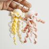 Crochet Jellyfish Key Chain Handwoven Jellyfish Pendant Cute Bag Decor Creative Marine Knitted Key Ring Gift