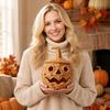 Seagrass and Pumpkin Decorations for Home Fall Tabletop Centerpiece