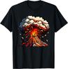 Cool Animated Volcano Lava Science Geology For Kids T-Shirt