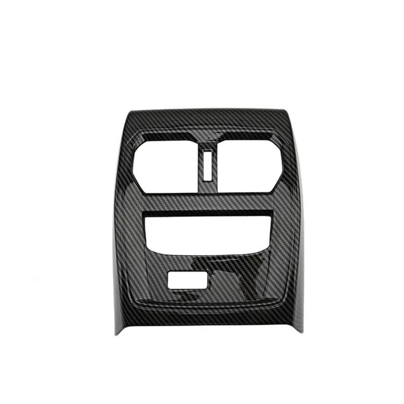 For BMW 3 Series G20 G28 2020-2024 ABS Carbon Fiber Car Rear Air Outlet Anti-kick Panels Frame Cover Interior Car Accessories