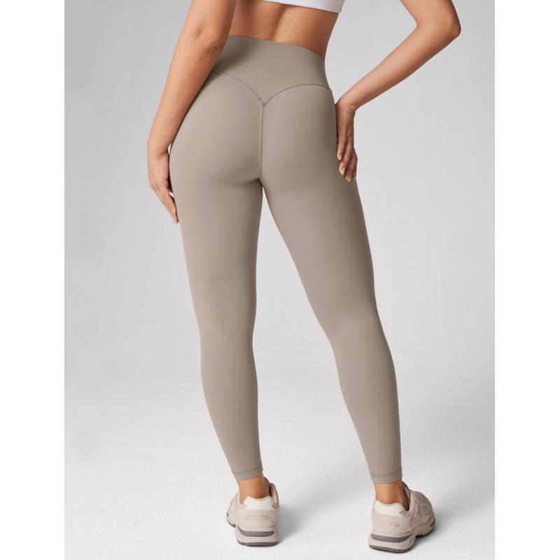 

Lulu Women’s High-Waisted Seamless Yoga Pants - Butt Lifting Fitness & Running Tights Medium хаки
