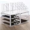 Cosmetics Storage Box Acrylic Transparent Drawer Storage Box Large Capacity Desktop Compact Dustproof Makeup Organizer