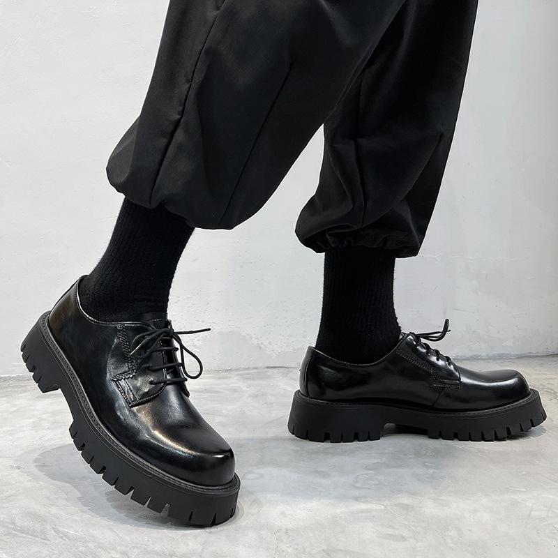 Новые модные британские туфли Tooling 46 мужские повседневные черные кожаные туфли 45 — фото 6