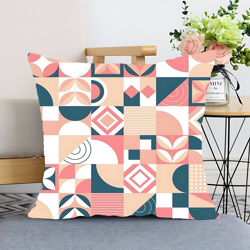 

Imple Геометрический узор Наволочка Чехол для подушки Полиэстер Наволочка Декоративная Подушка для дивана Наволочка Домашний декор 16x16Inch