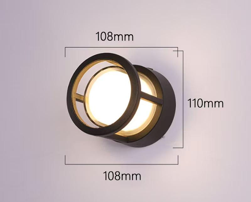Waterproof LED Outdoor Wall Lamp for Garden, Courtyard, Villa, and Balcony