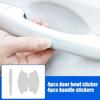 8 Stück TPU Auto Türschüssel Kratzschutz Aufkleber Transparent Türschüssel Griffschutz Aufkleber Lackoberflächenfolie Autozubehör Aufkleber