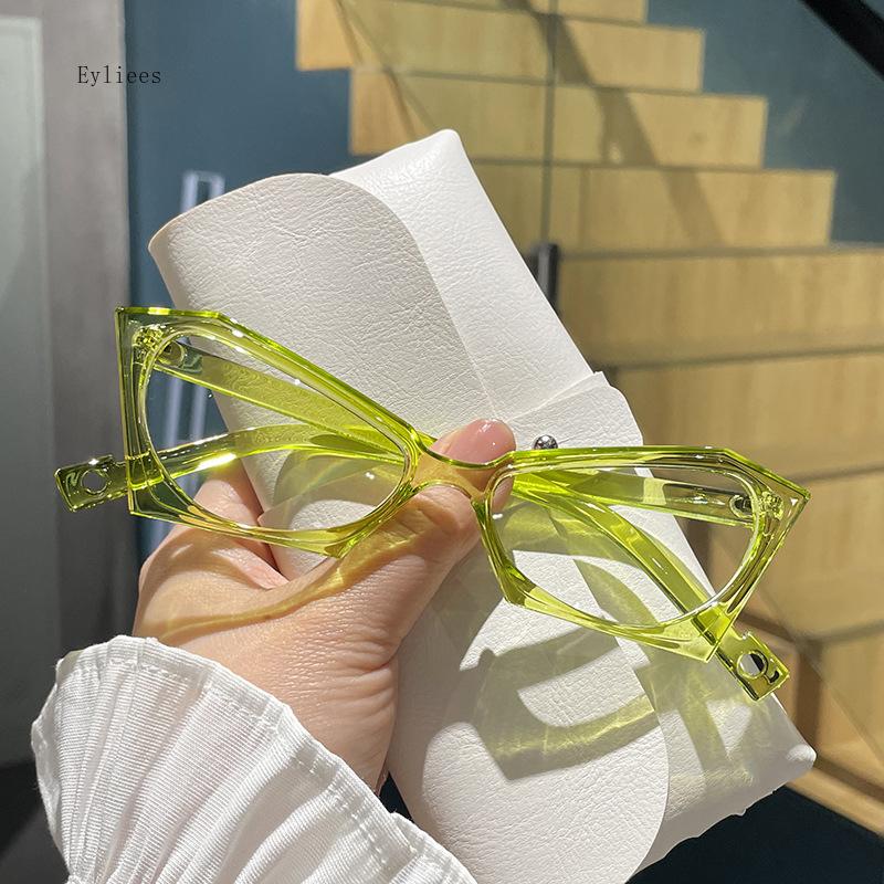 Vintage Anti Blue Light Optical Cat Eye Butterfly Glasses Women Luxury Designer Myopia Prescription Sexy Eyewear Frame