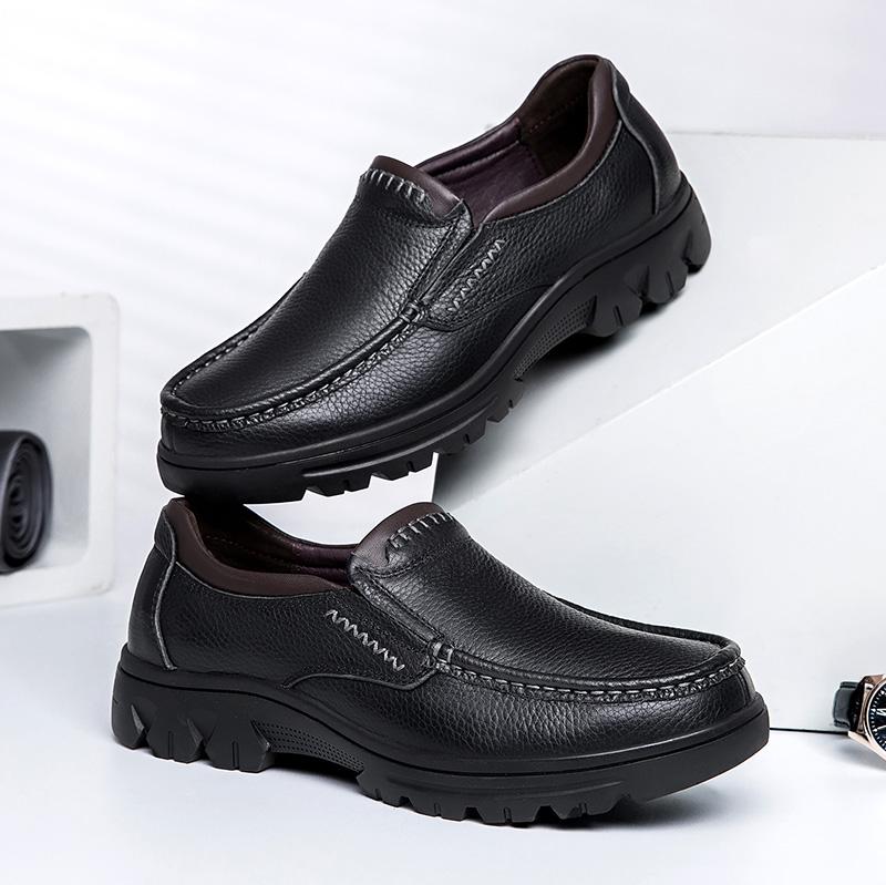 Fashion 2025 Fashion Trend Leather Mens Loafers Handmade Business Shoes Male Treking Footwear Vintage Leisure Walk Casual Mens Shoes