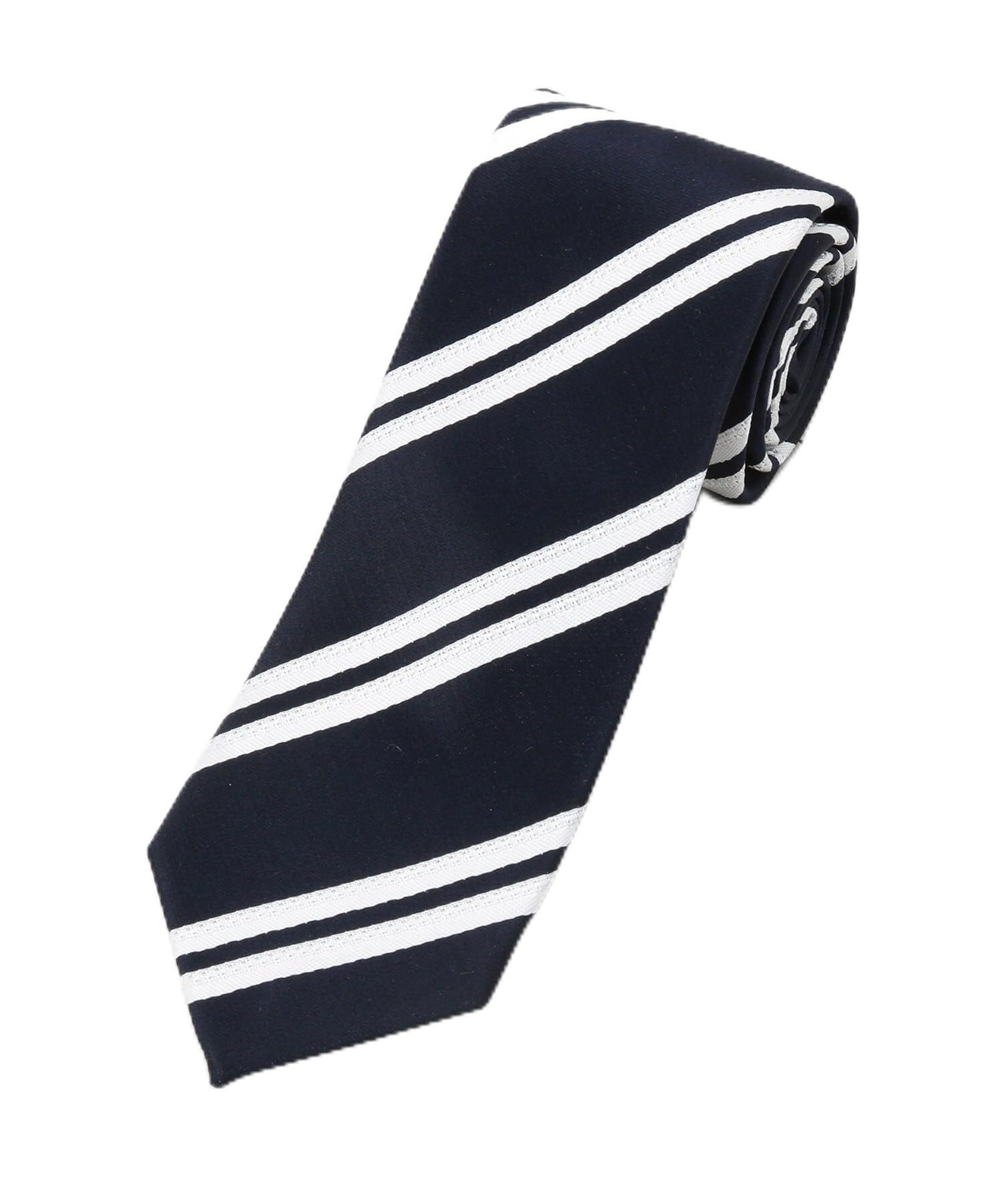[TAKEO KIKUCHI] Tanzawa Silk Fresco Stripe Navy (394) 00
