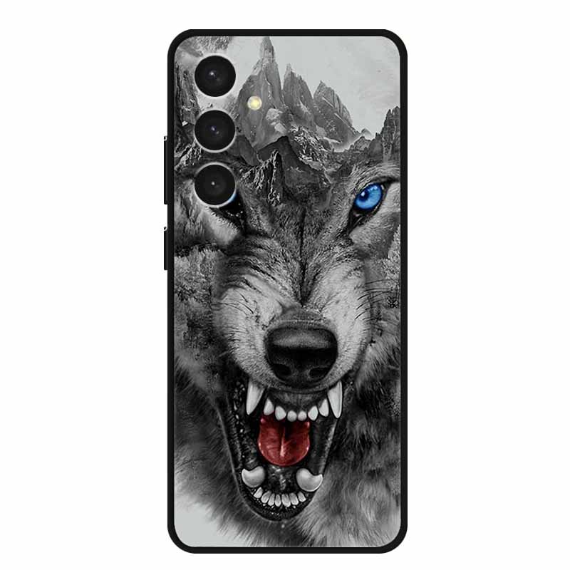 For Samsung S24 Plus Phone Case S24Plus Black Silicone Soft Back Cover Case For Samsung Galaxy S24 Plus Case S 24 Plus Funda Bag