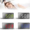 LED Mirror Alarm Clock Digital Alarm Clock Multifunctional Mini Electronic Alarm Clock for Bedroom Living Room Office