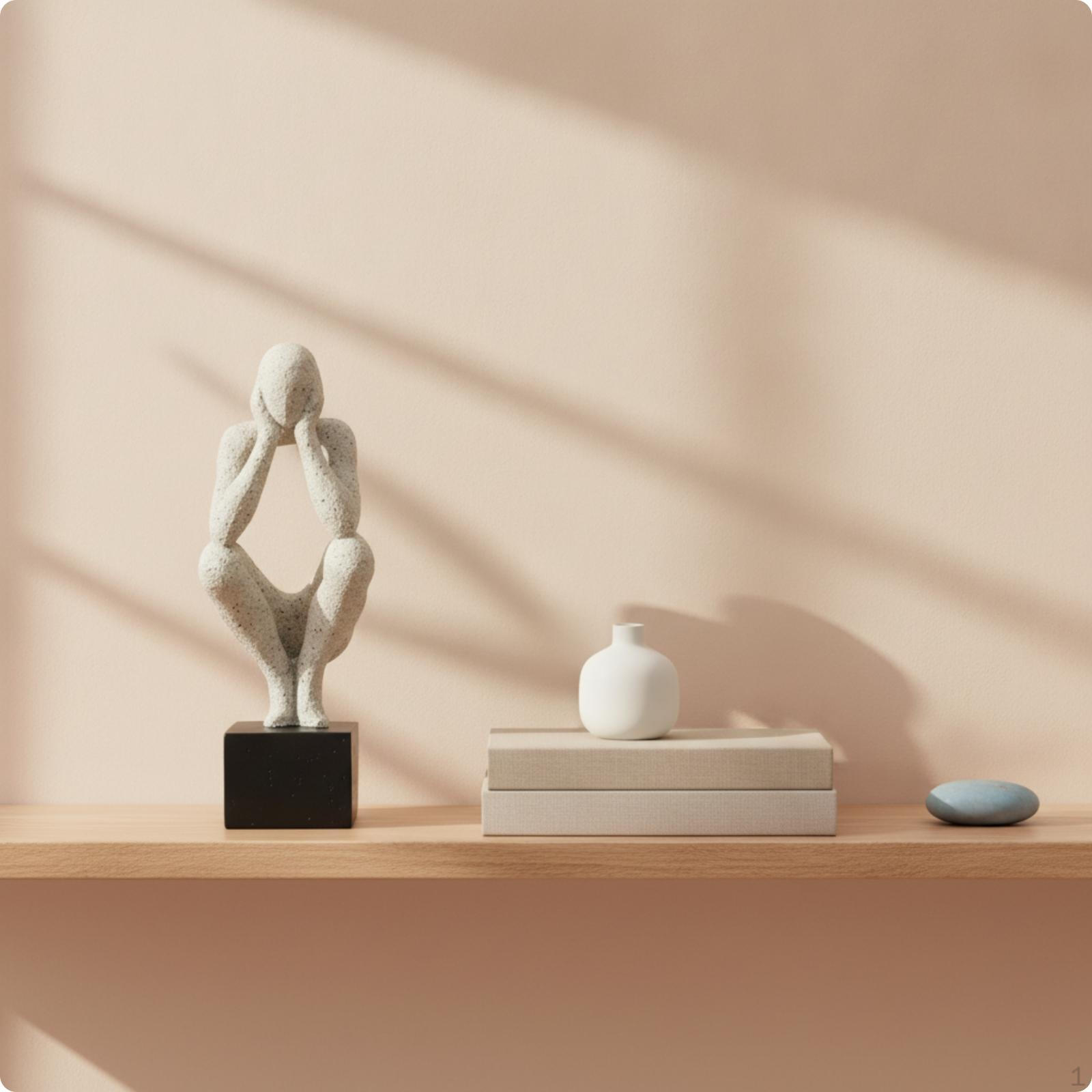 Abstract Human Statue Minimalist Sculpture Nordic Figurine for Minimalism