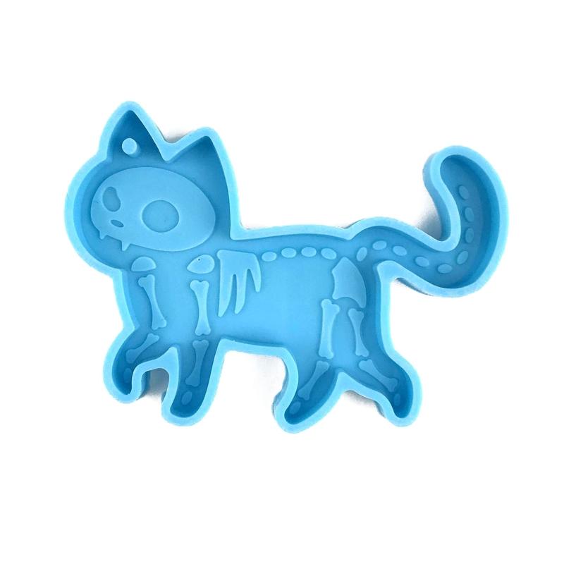

Cute Cat Silicone Mold DIY Earring Necklace Keychain Pendant Molds Super Glossy Animal Epoxy Resin Casting Mold Craft