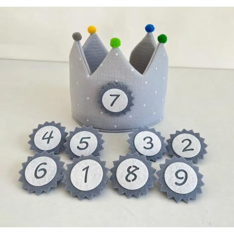 Cotton Crown Props Children Photography Props Photoshoot Birthday Crown Hat Fotografia Accessories Birthday Party Props