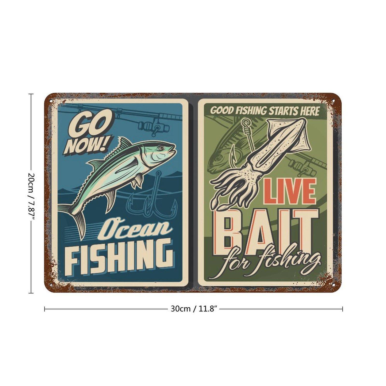 

1-Pack rust-finish wall signboard, 20×30cm and 30×40cm, vintage metal decoration for café, garage or family room 20*30CM