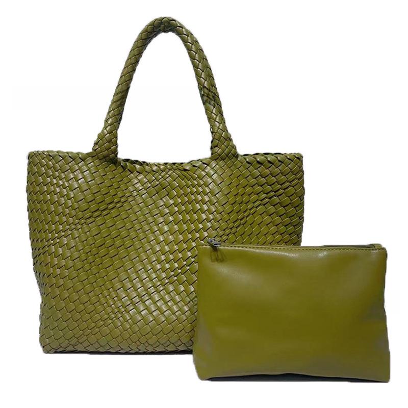 Hand-Woven Large Capacity Tote Bag - 2023 Women's Shoulder and Mother-Child Bag