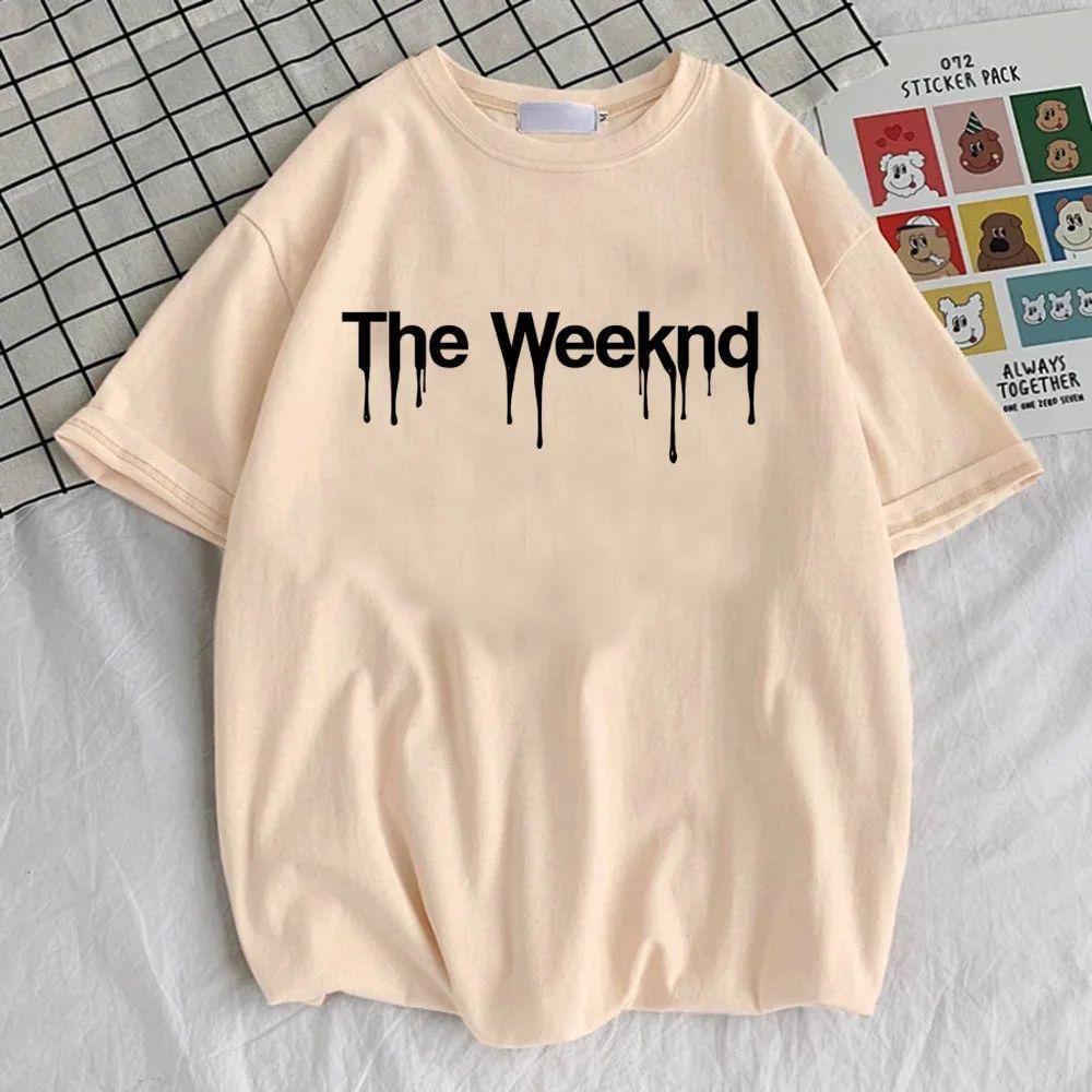 Y2K Vintage Hip Hop Tops Punk Colorful Harajuku T-shirt The Weeknd Cotton T Shirt Men's Women T Shirts Unisex