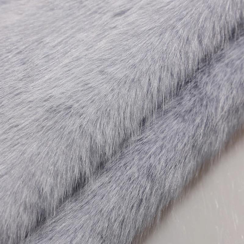 50x180cm Thickend Faux Fox Long Hair Plush Fabric for Coats Collar Toys Carpet For Diy Sewing Plain Soft Warm Fur Cloth