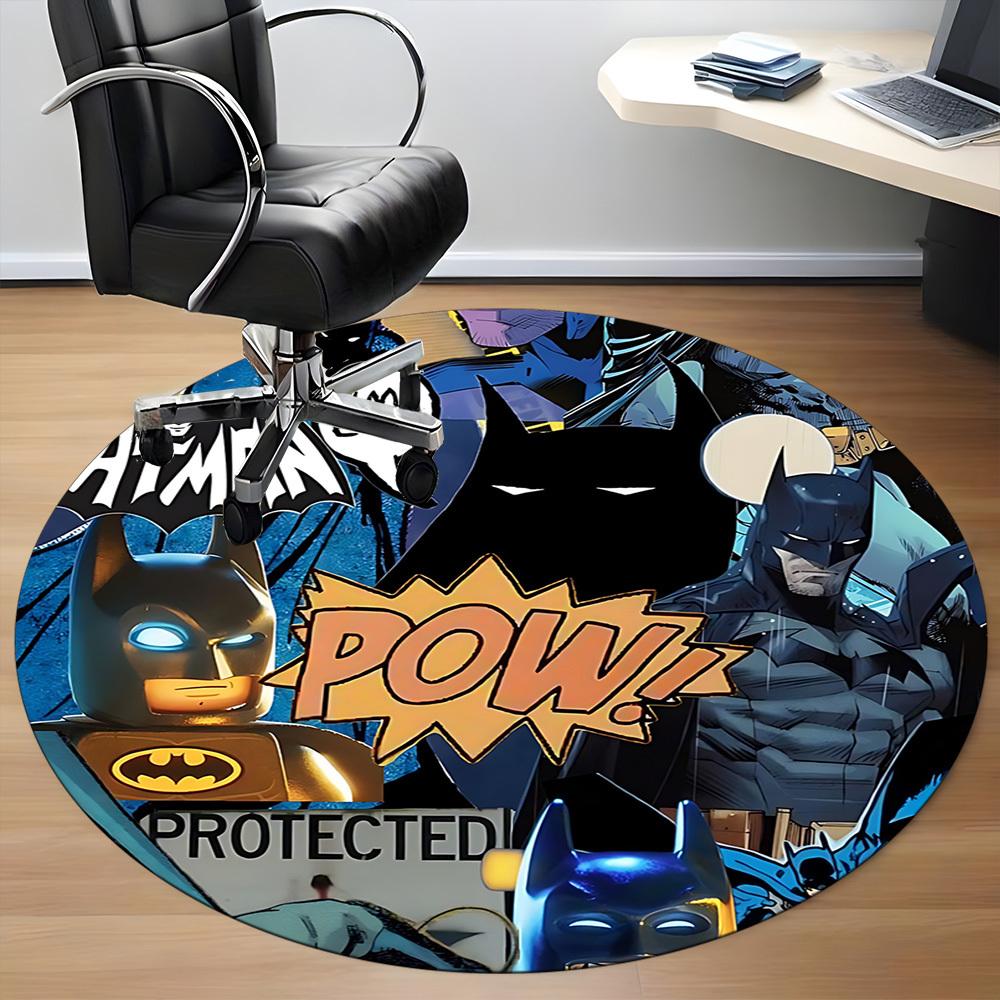 1pc Batman Comics Office Round Area Rug, Under Office Chairs Bedroom Living Room Home Decor, Room Deco, Available In Various Sizes