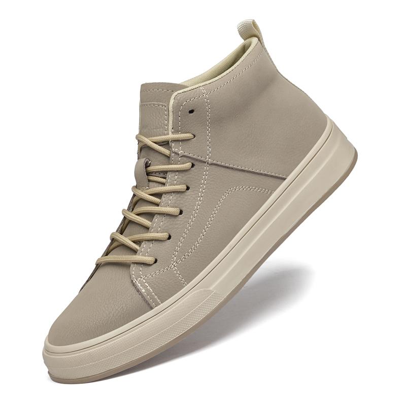 Fashion Men's Fashion Lace-Up Boots Soft Comfortable Walking Shoes Anti-Slip Sole Streetwear Sneakers Outdoor Travel Hiking Ankle Boots