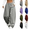 Women's Casual Wide Leg Sweatpants with and Elastic Waistband
