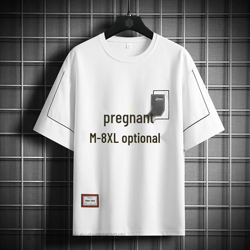 

Men s Plus Size Ice Silk Short Sleeve T-Shirt 6XL