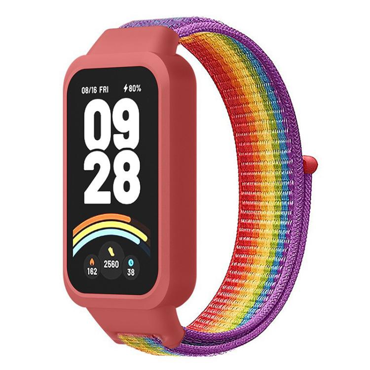 Plastic‑Cover Integrated Nylon Loop Watch Band for Xiaomi Smart Band 9 Active / Redmi Band 3, Replacement Strap, Strap Only