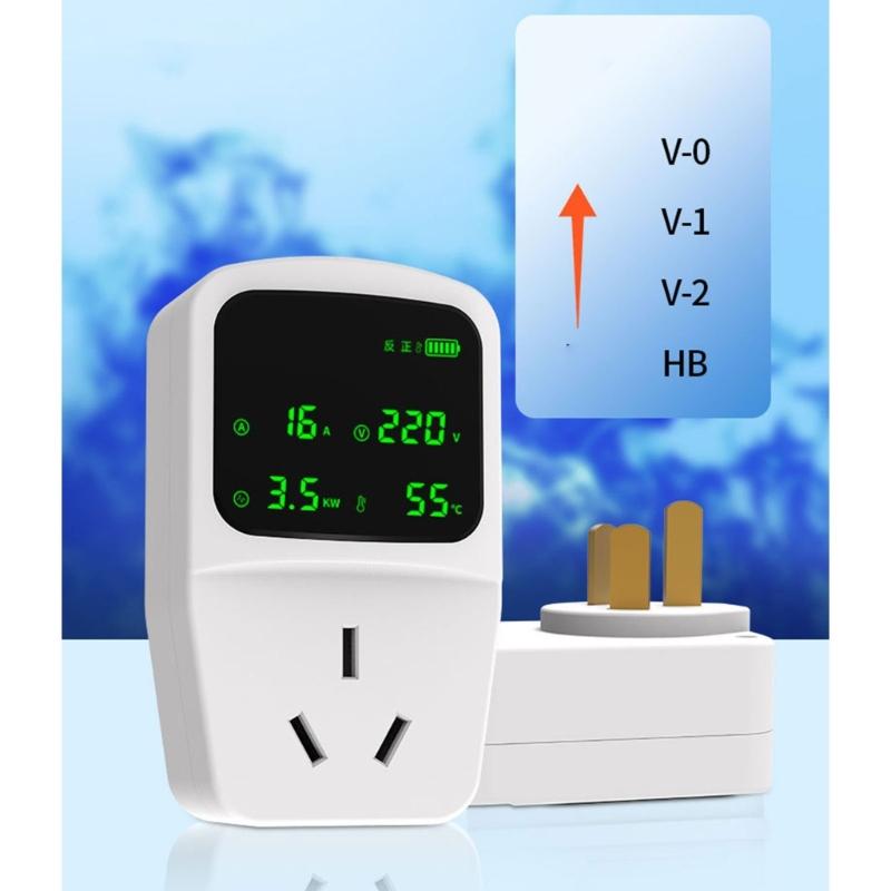 Universeller Ladeadapter für Elektrofahrzeuge mit Erdungssicherheitsmerkmalen, flammhemmend, mit Spannung, Strom, Temperatur