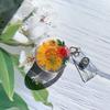 Transparent Dried Leaf Flower ID Card Clip Badge Reel Floral creative Resin Badge Holder Work Badge Gfit for Doctor Nurse
