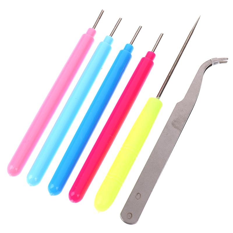6Pcs Paper Diy Set Quilling Paper Tools Tweezer Needle Pins Slotted Pen Tool Kit