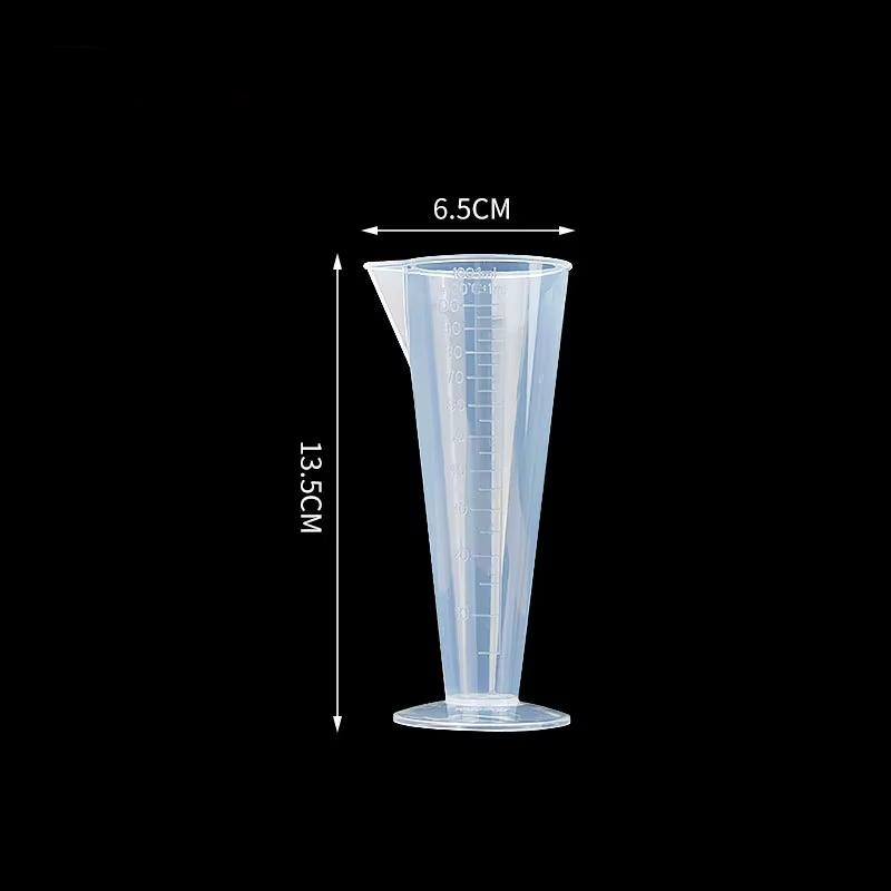 Plastic Graduated Measuring Cup Large Capacity Scale Laboratory Beaker Clear with Lid Transparent Mixing Cup Kitchen Measuring