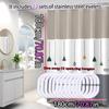 Bathroom Shower Curtain Waterproof Bathtub Bathing Curtains Easy Clean And Wipe Peva Shower Curtains Bathtub Curtain With Hooks