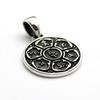 Sanskrit characters, Seven Lucky Gods, Japanese pattern pendant, sterling silver (925) pendant top.