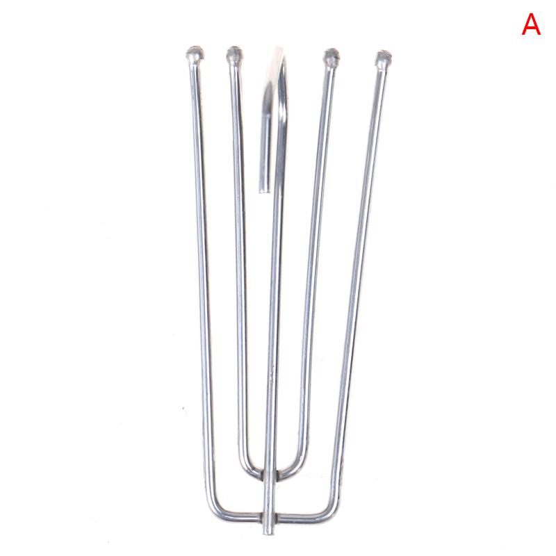 

50Pcs Four Fork Metal Anti-rust Curtain Tape Hook Curtain Cloth Ring Clamp DIY Home Curtain Accessories High Quality