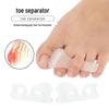 Silicone Hallux Valgus Corrector: Three-Hole Overlapping Toe and Bunion Separator for Day and Night Use