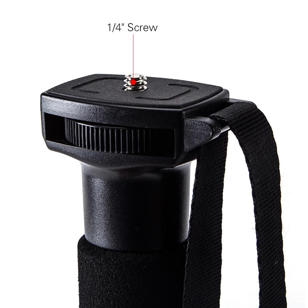 Portable Aluminum Alloy Photography Monopod, Height 37-152cm, imum Load 1.5kg, for ILDC Camera, Smartphone Video Shooting