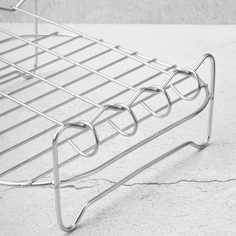 Utoo Square Air Fryer & BBQ Grill Rack Set