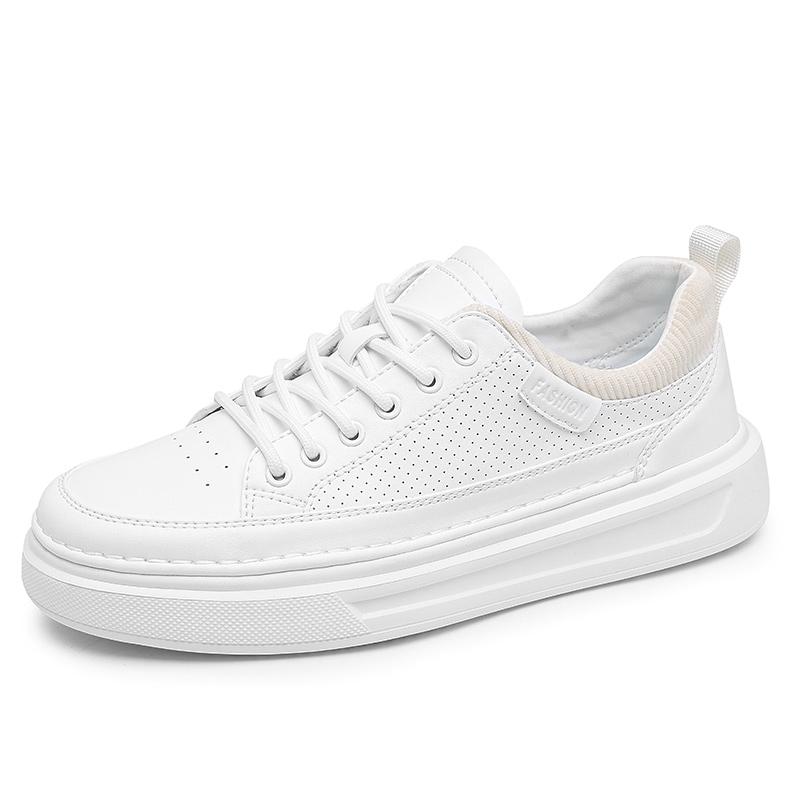 2024Men Thick Bottom Casual Sneaker Designer Walking Shoes High Quality Casual Leather Vulcanized Shoes Breathable Walking Shoes