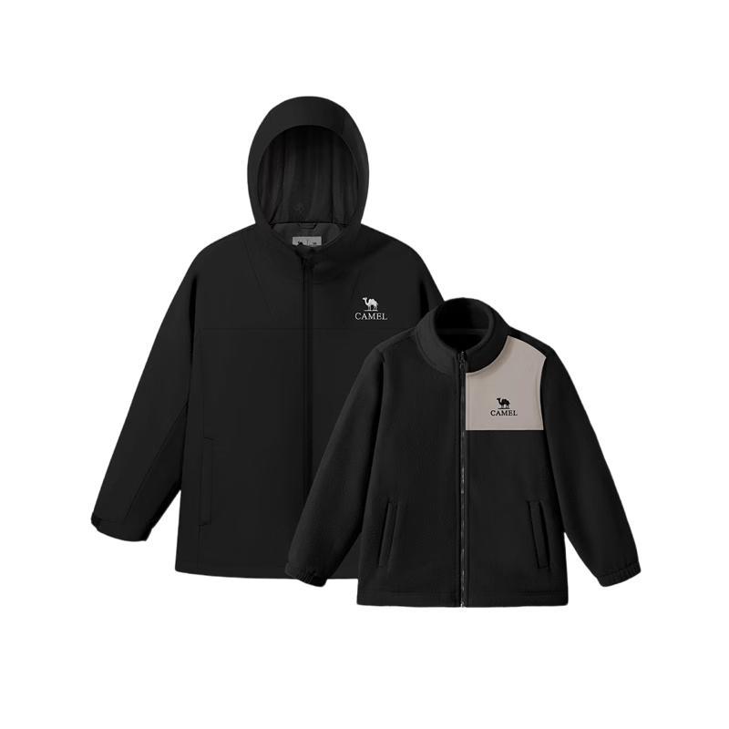 Camel Kids' 3-in-1 Waterproof Windproof Outdoor Jacket
