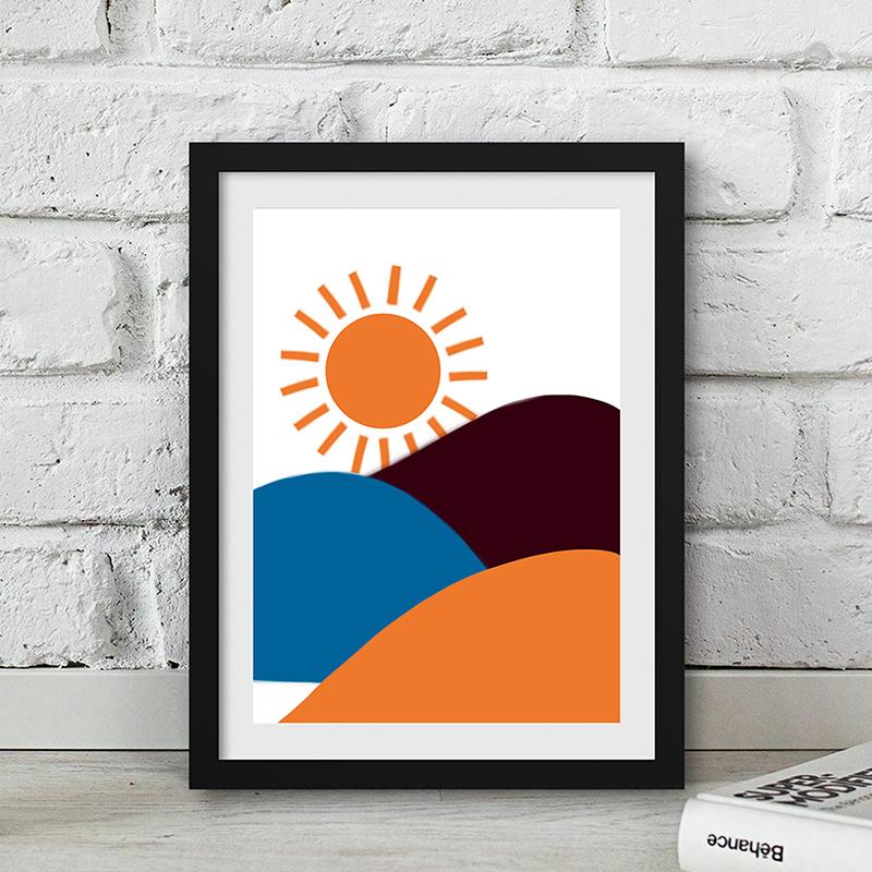 WCIC Yeni Modern Minimalist Dekoratif Boyama Sıcak Güneş Işığı Sanat Kumaş Ev Arka Plan Duvar Dekorasyonu Asılı Boyama