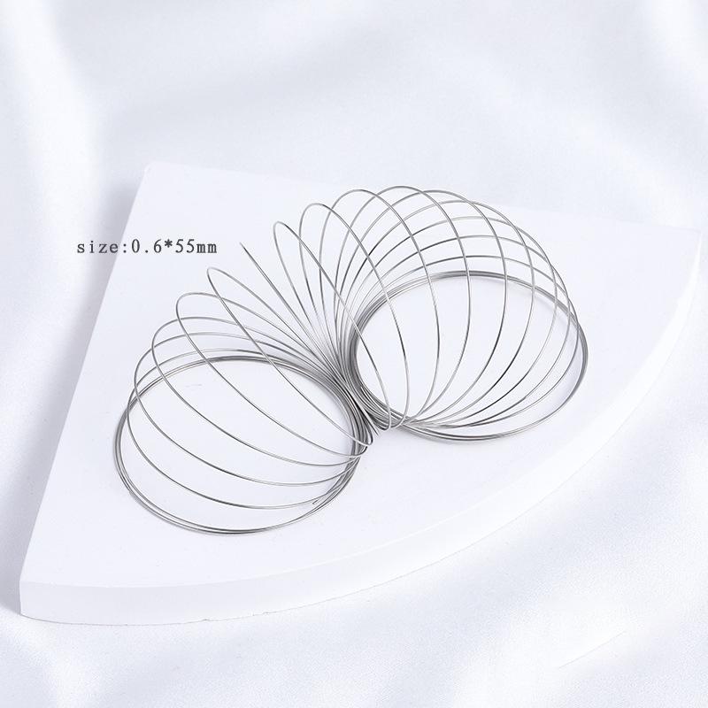 Copper-Plated 14K Gold Steel Wire Bracelet Ring - DIY Jewelry Accessory