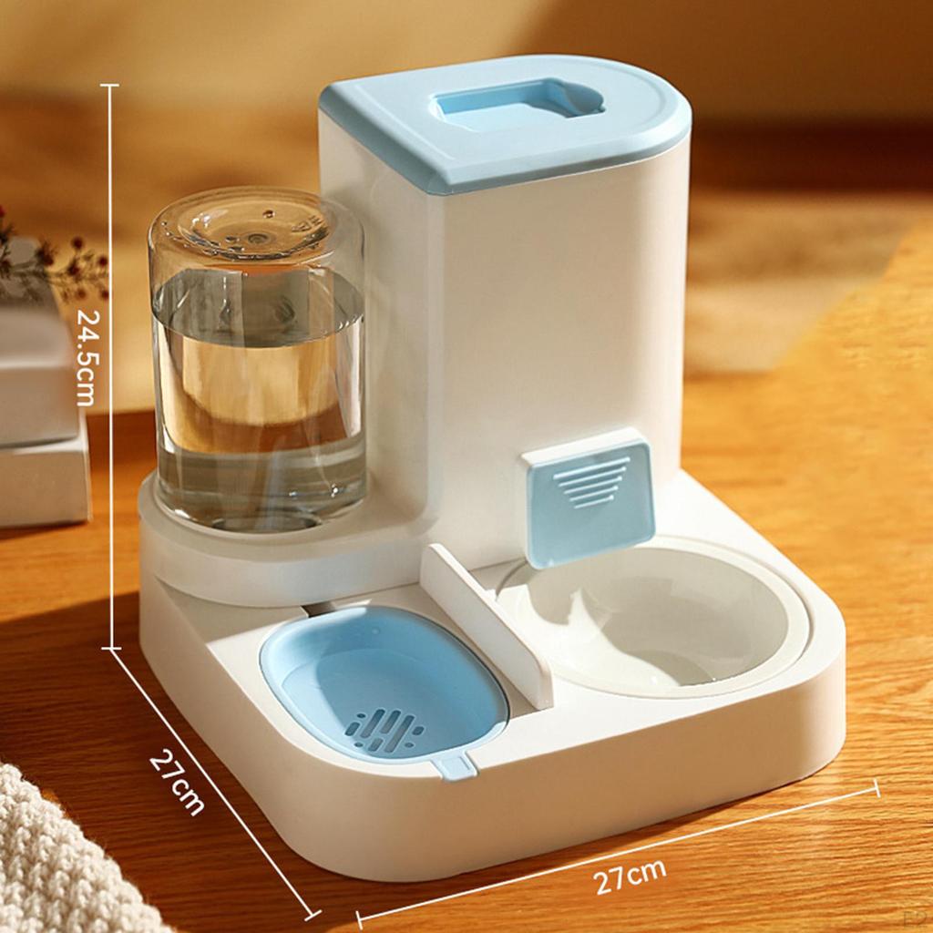 Automatic Cat Feeder Detachable Bowl Feeding Station Pet Supplies Container Portable and